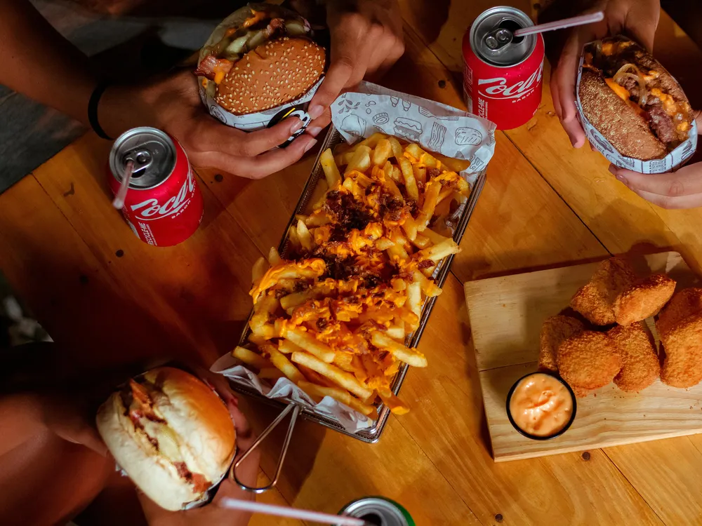 Table burgers + frites cheese